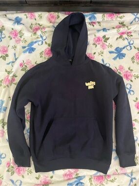 White Fox Boutique Navy Graphic Pullover Hoodie